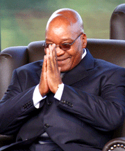 New South Africa president Jacob Zuma says his government will try to improve the lives of all citizens. (Photo: Los Angeles Times)