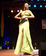 First Runner-up Miss Antigua and Barbuda Derri-Ann Browne also won the Best Evening Wear title.