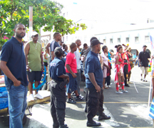 Police ensure that carnival goers were safe.