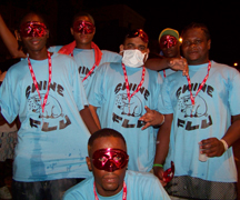 Swine flu was a popular theme during j'ouvert 2009